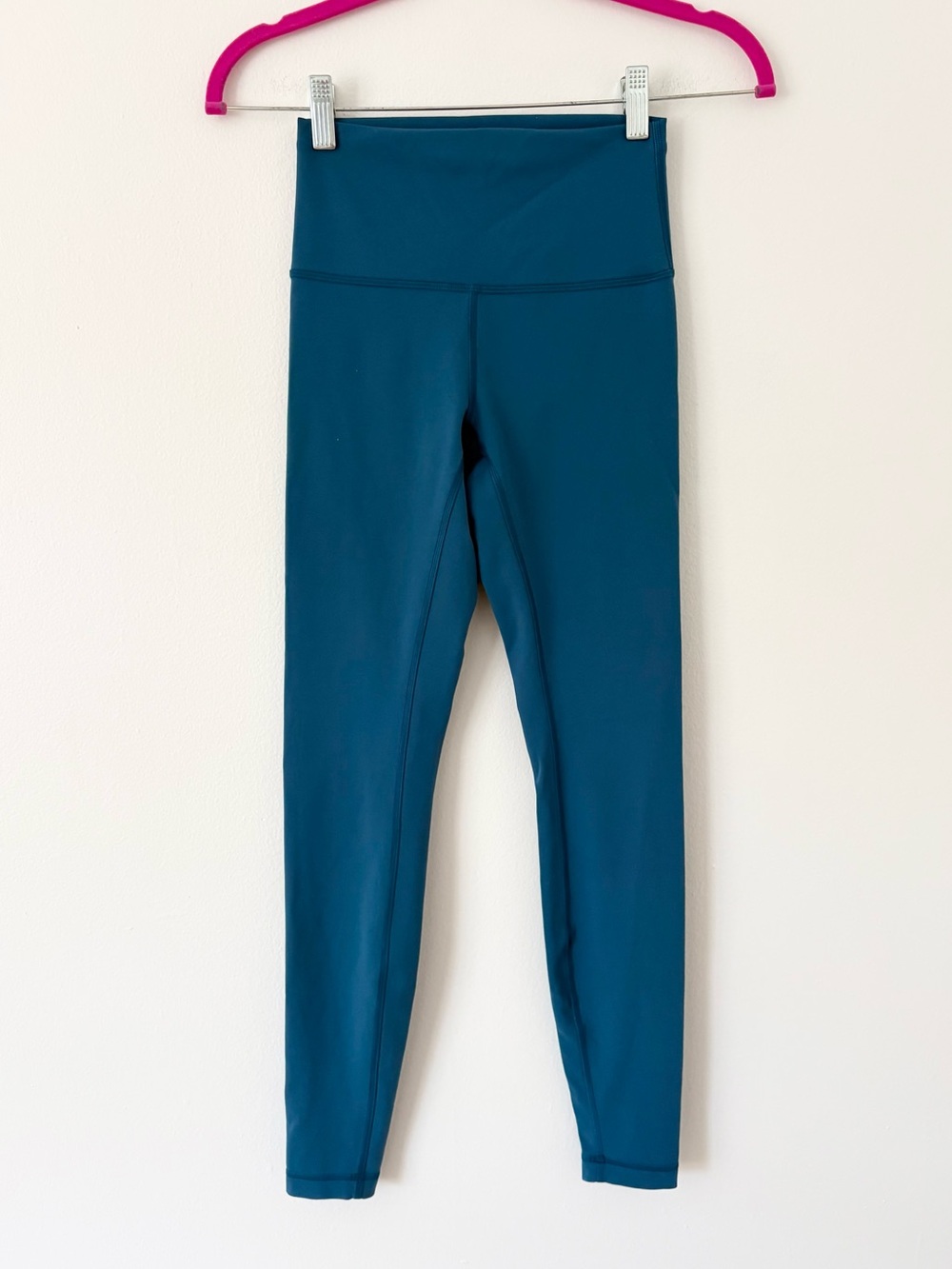 Lululemon Blue Capri Wunder Train High Rise Tight Leggings 28 Inch Inseam Size 4 - Picture 6 of 11